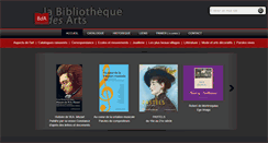 Desktop Screenshot of bibliotheque-des-arts.com